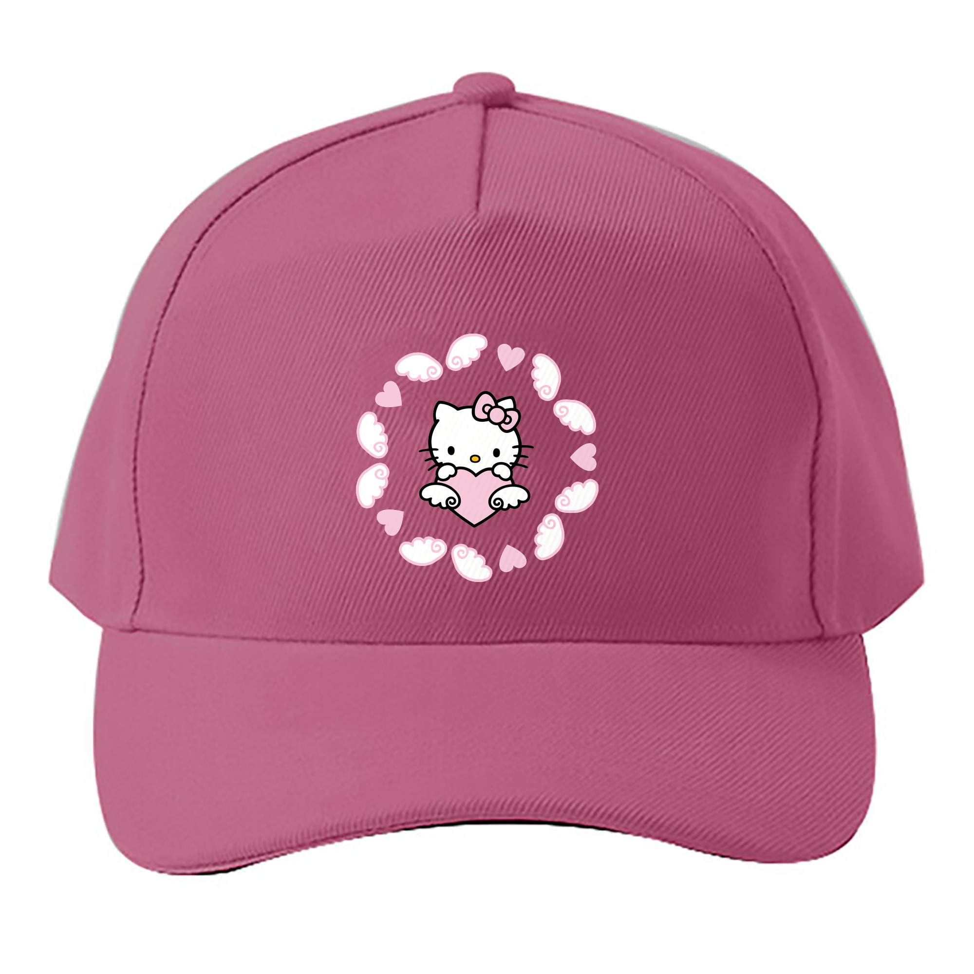 （画像用） Hello Kitty ハローキティ ベースボールキャップ 綿100％ 男女兼用 帽子 スポーツ